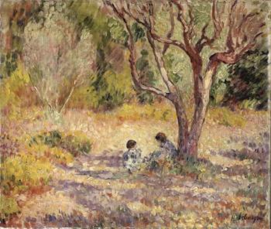 Jeux a l'ombre du jardin by Henri Lebasque