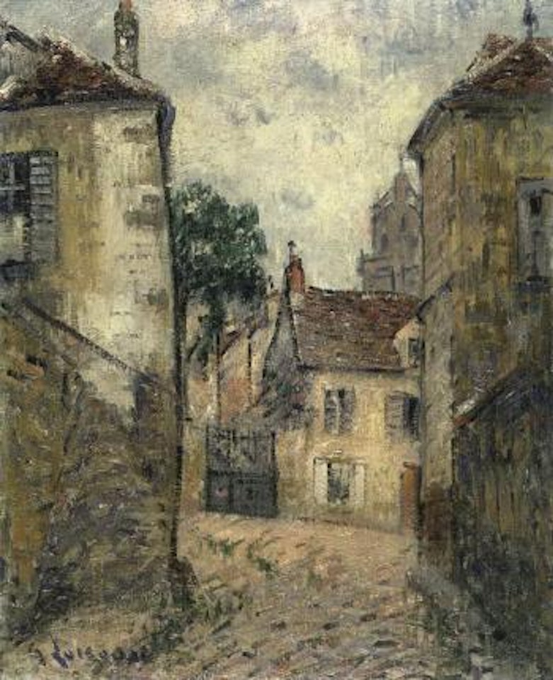 La Place de la Belle Croix, Pontoise by Gustave Loiseau