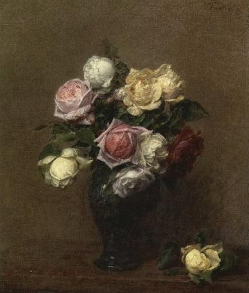 Les roses by Henri Fantin-Latour