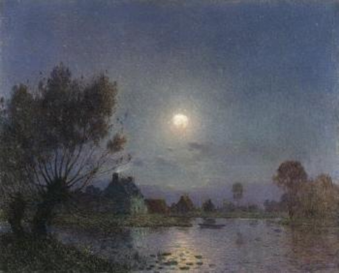 Coucher de soleil sur le lac by Ferdinand du Puigaudeau