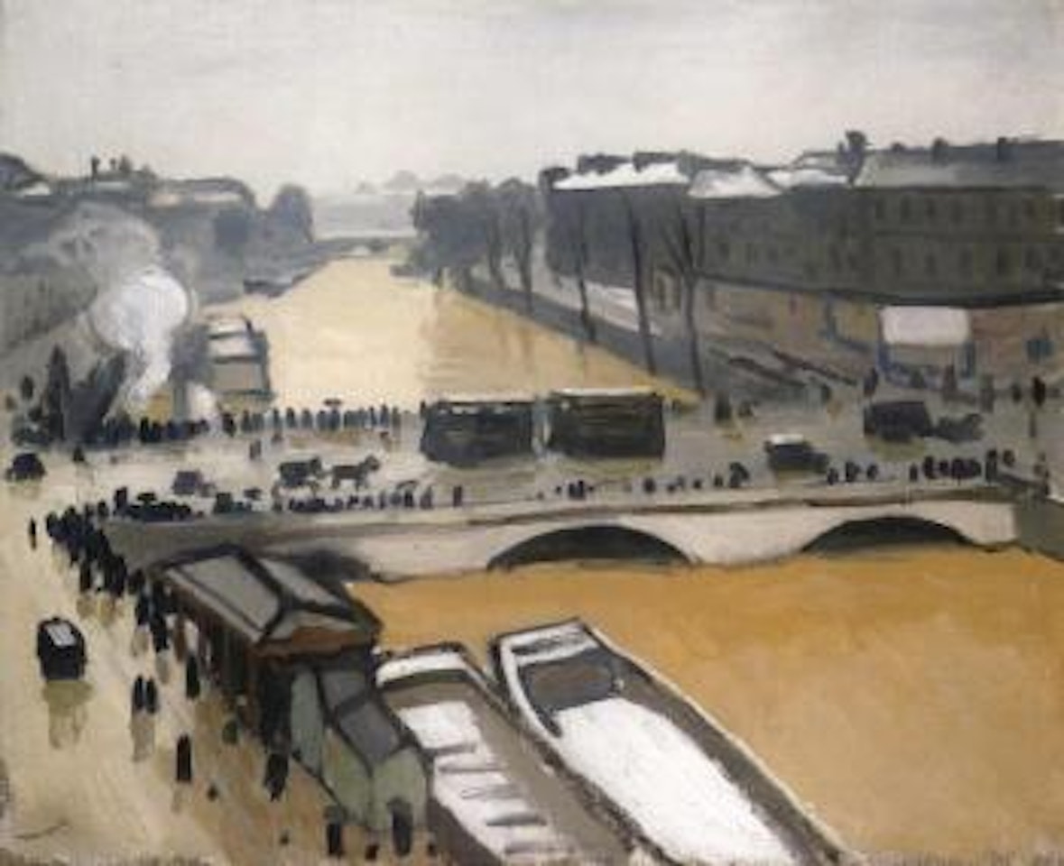 Paris, le Pont St. Michel, inondations de 1910 by Albert Marquet