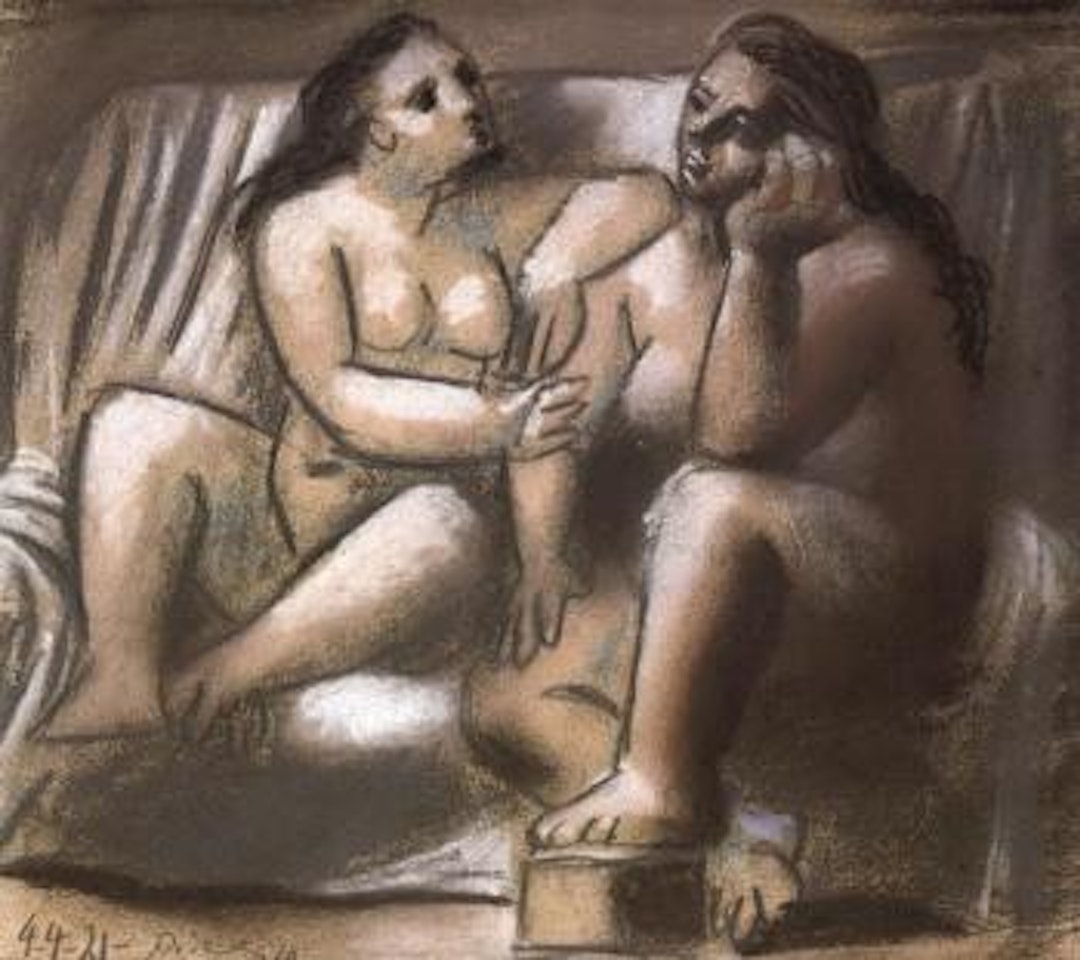 Deux femmes nues assises by Pablo Picasso