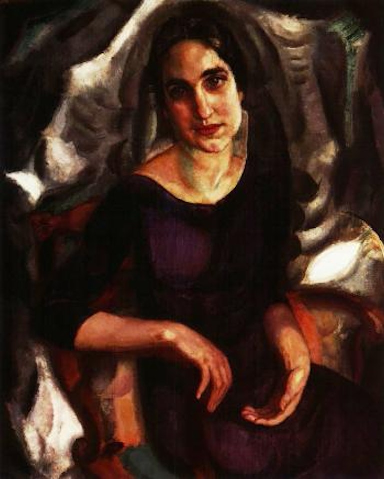 Portret van mevrouw de V by Jan Sluyters