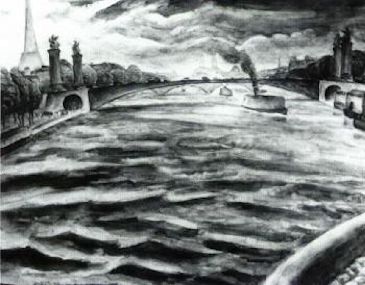 View at the Seine in Paris by Leo Gestel