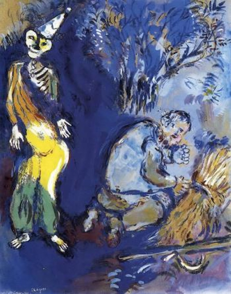 La mort et le bucheron - Fable de la Fontaine by Marc Chagall