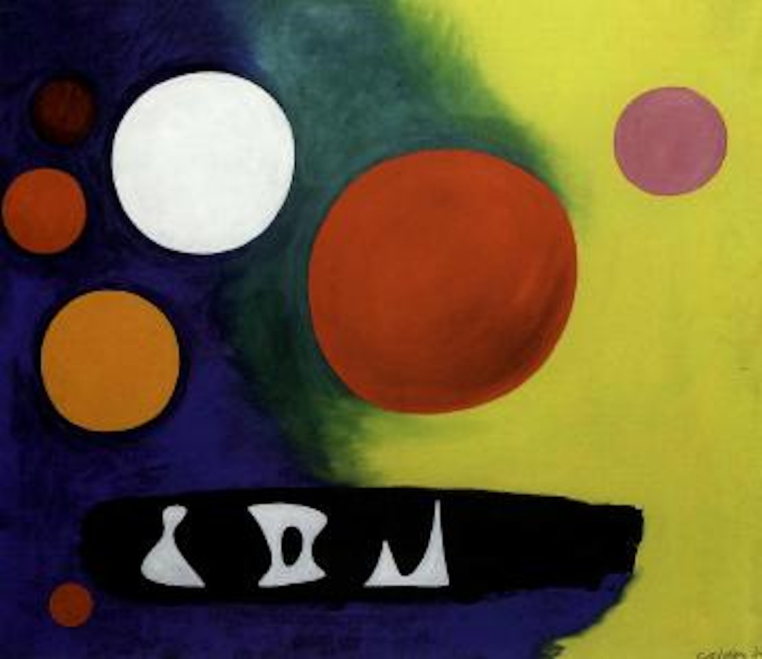 Fond jaune et bleu by Alexander Calder