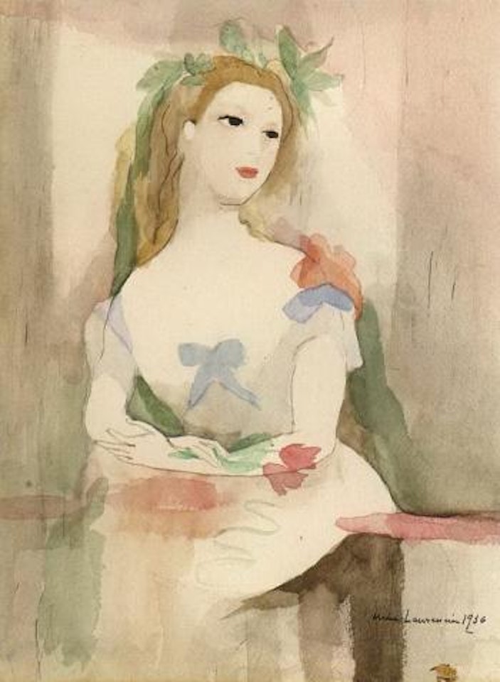 Portrait de jeune fille by Marie Laurencin