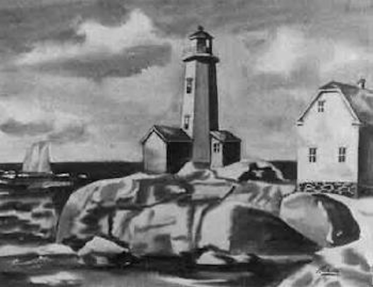 Lighthouse, Maine by Jan Matulka