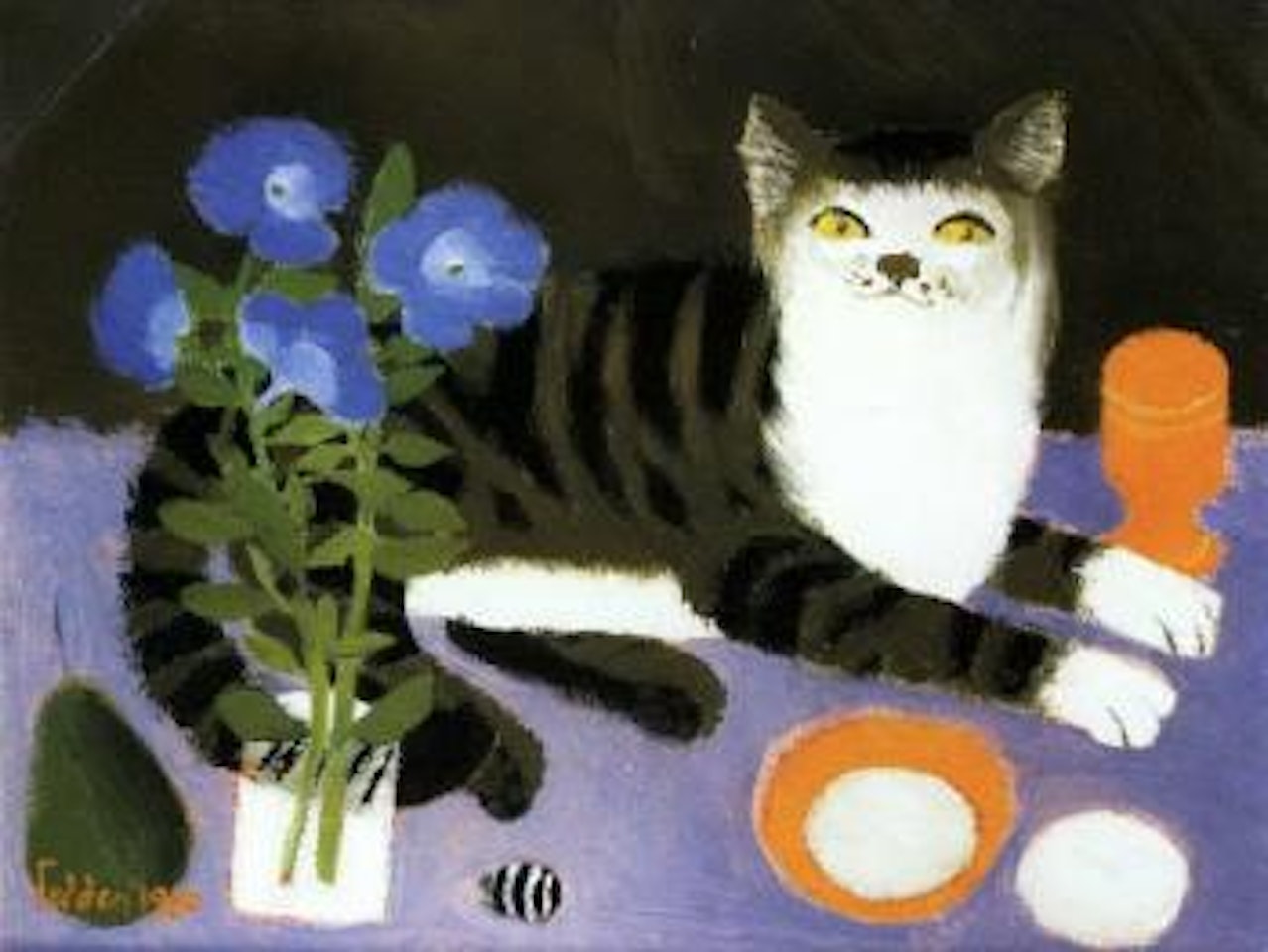 The cat by Mary Fedden