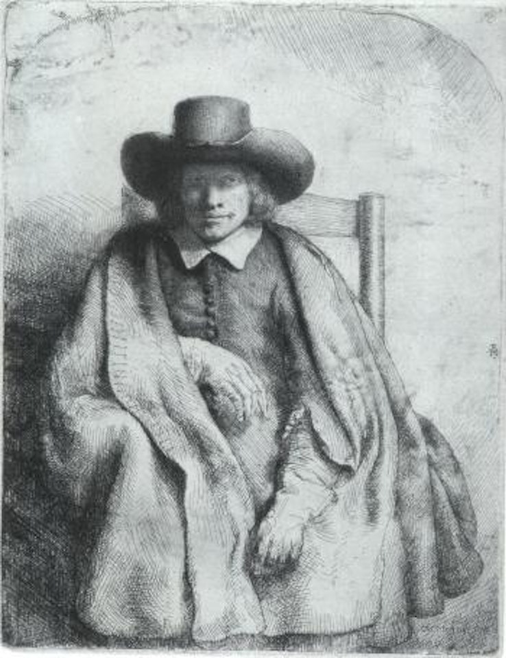 Portrait of Clement de Jonghe by Attributed to Rembrandt Harmensz van Rijn
