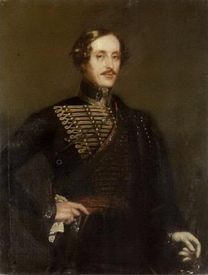 Major Frederick Henry Wood and his wife Charlotte Augusta by English School