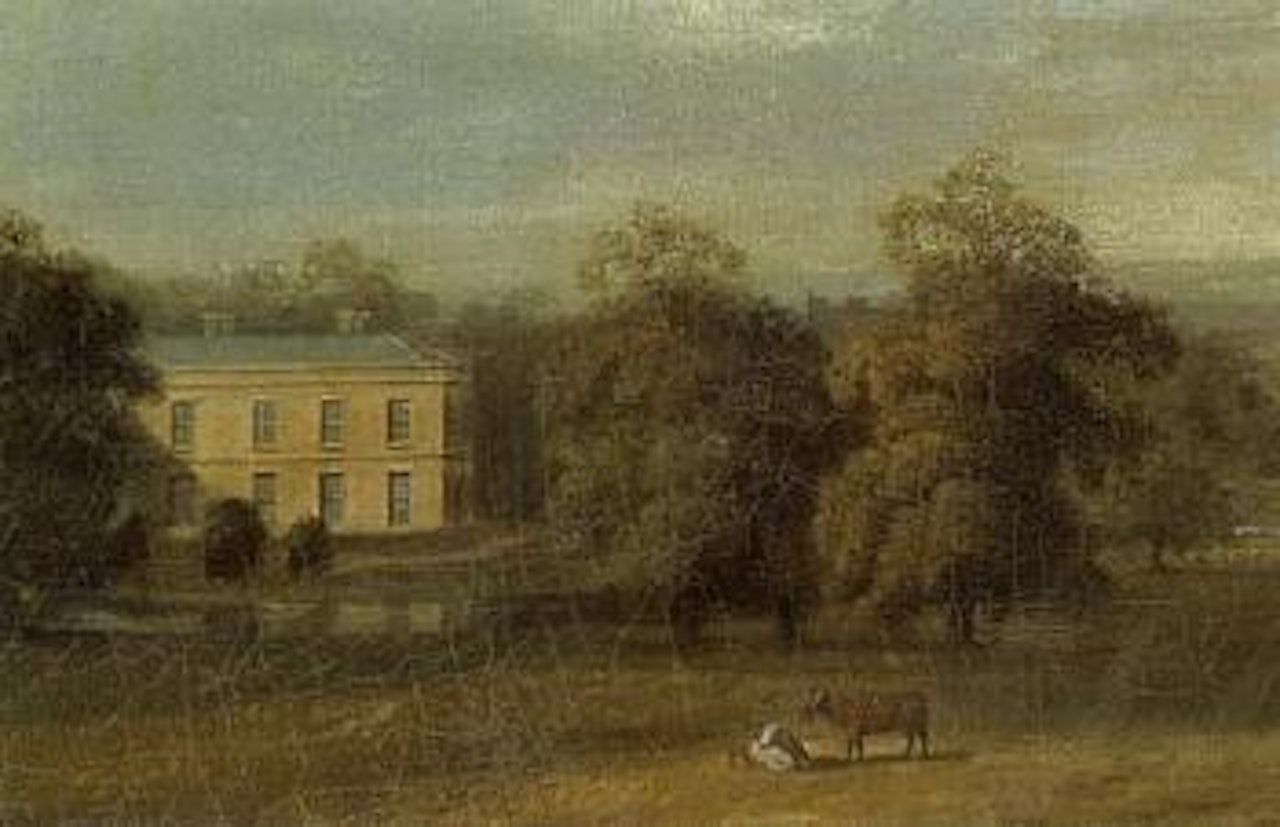 View of Hollin Hall, North Yorkshire, with Ripon beyond by English School