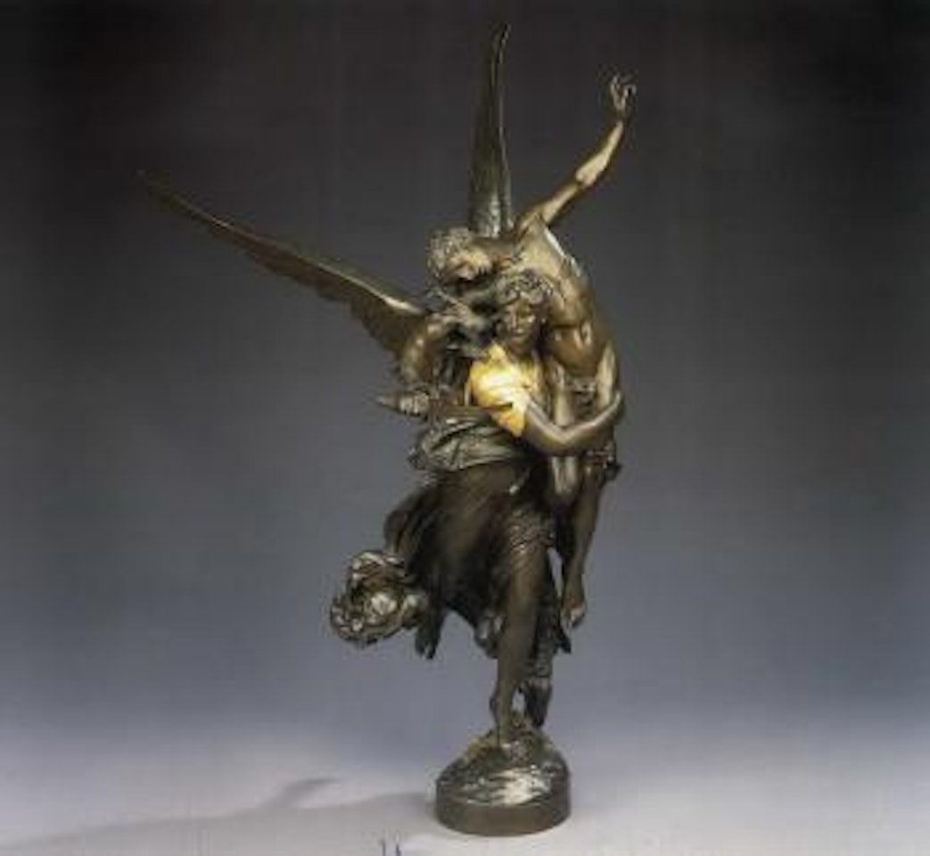 Gloria Victis-winged figure of Victory with fallen warrior by Marius Jean Antonin Mercie