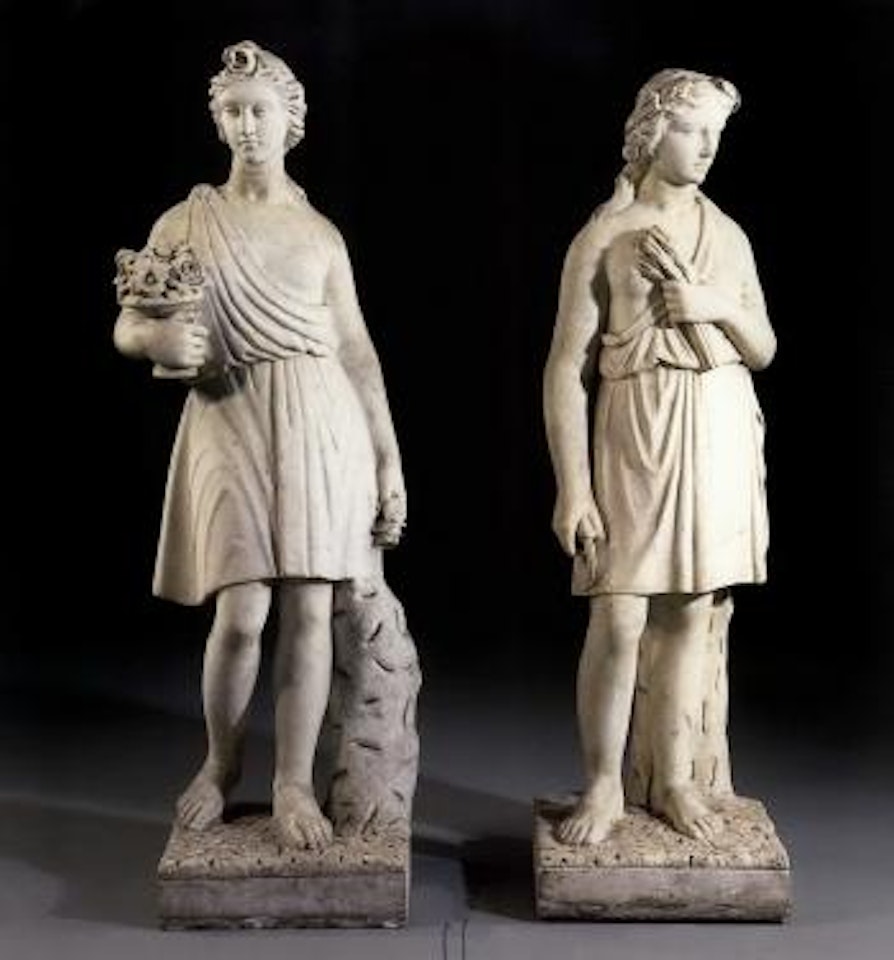 The Four Seasons - figures by Italian School