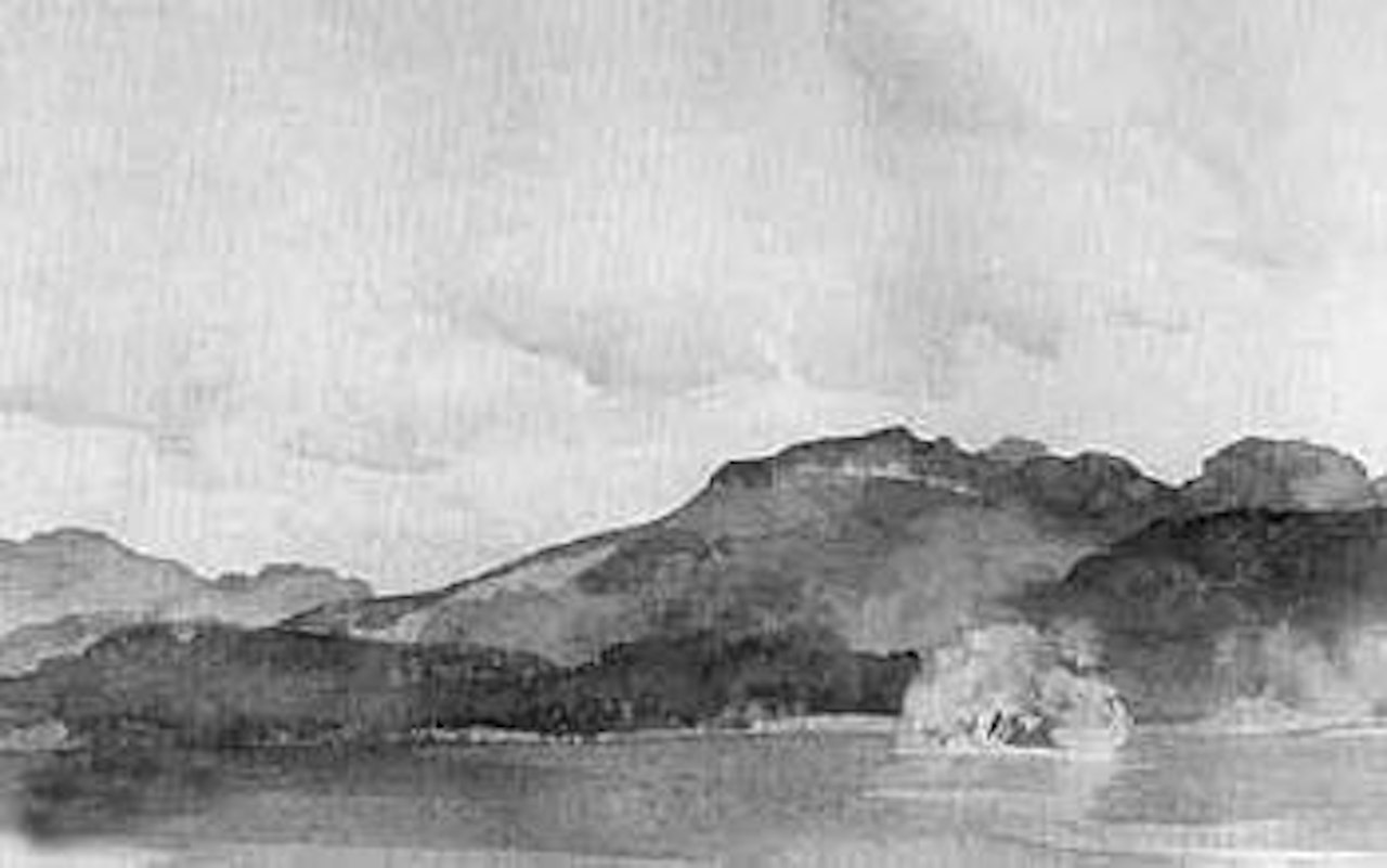 Neish's Island, Loch Earn Scotland by William Russell Flint