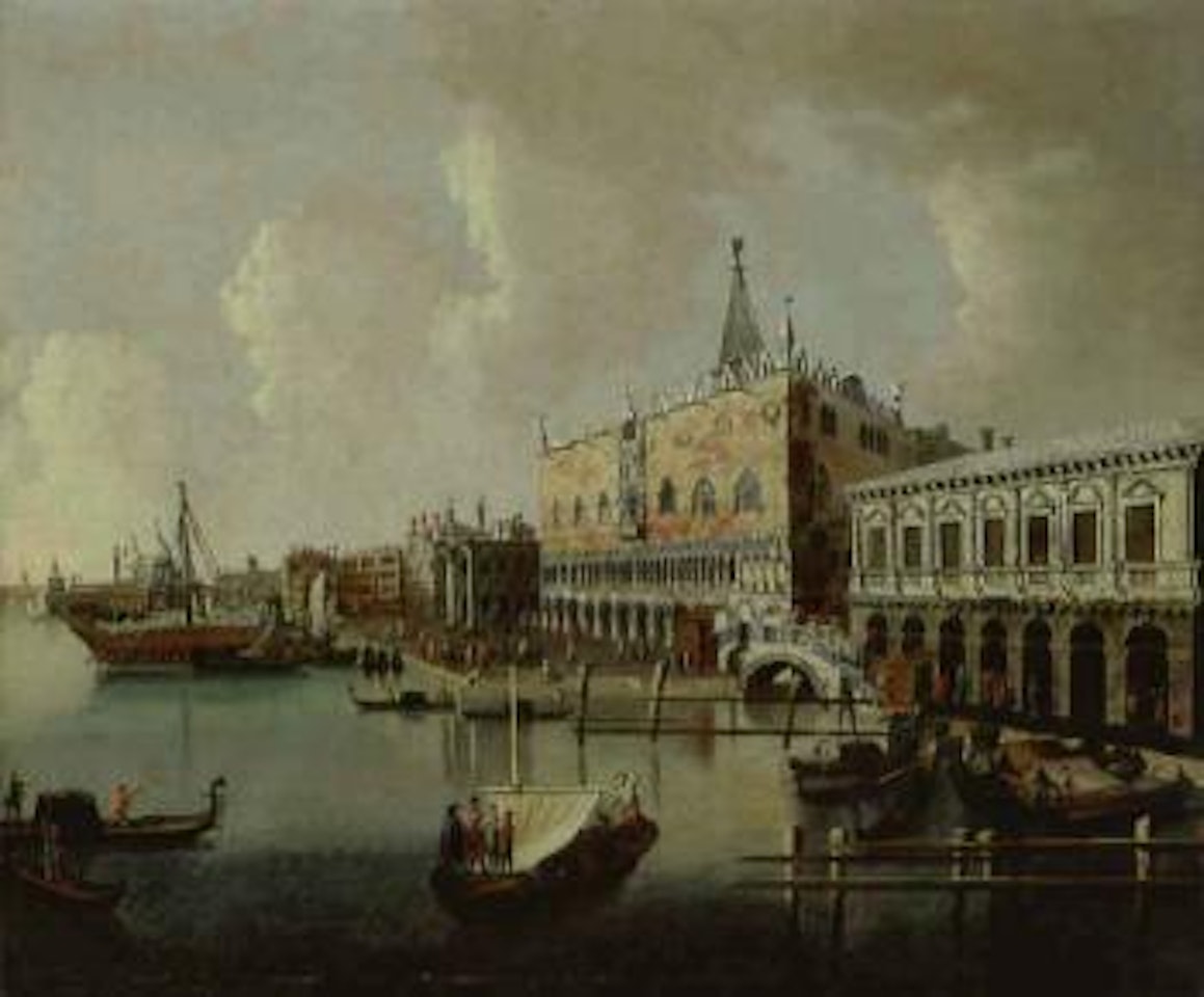 The Molo, Venice with Bucintoro and Palazzo Ducale by Canaletto