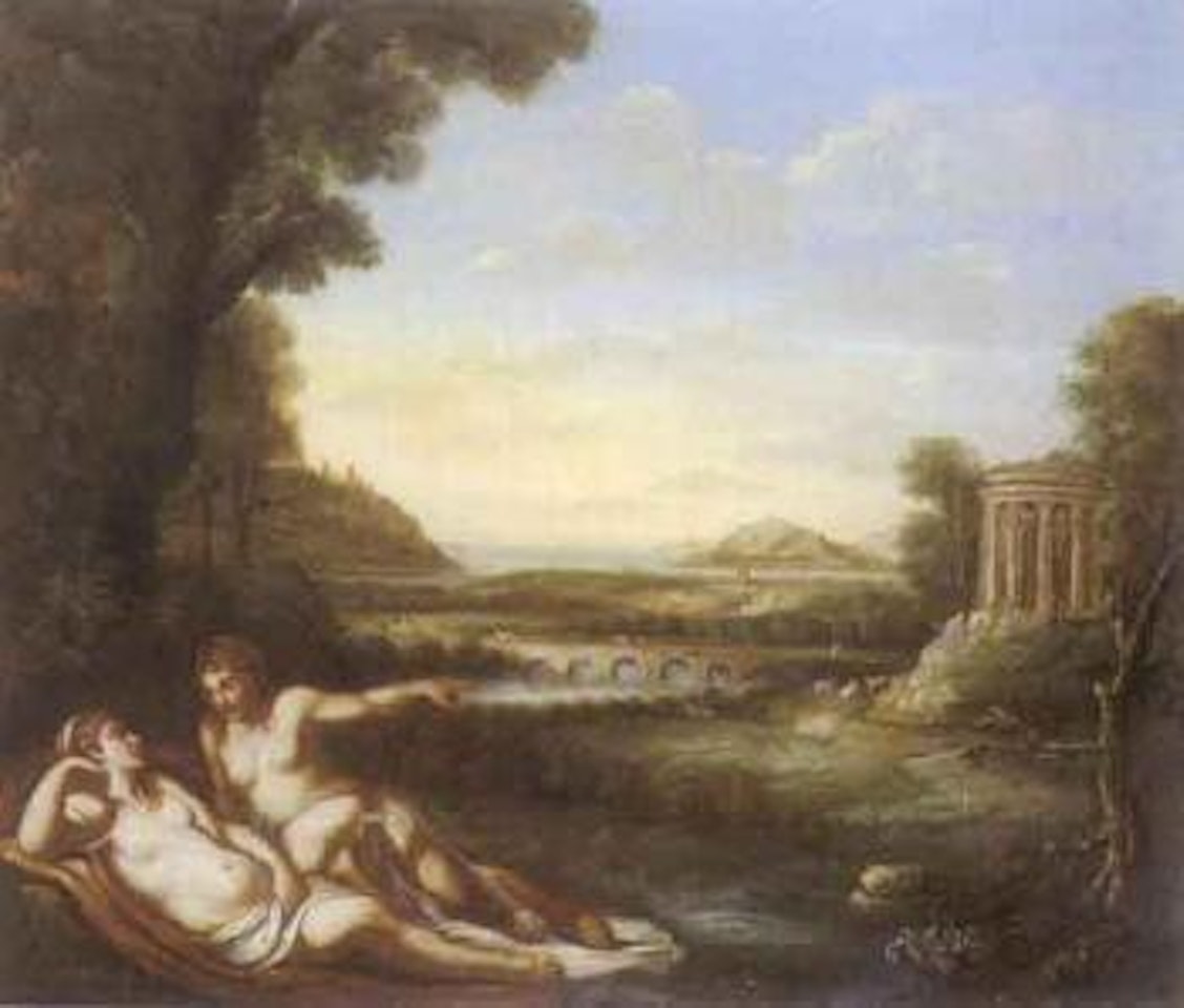 Recumbent nymphs in a southern coastal landscape by Claude Lorrain