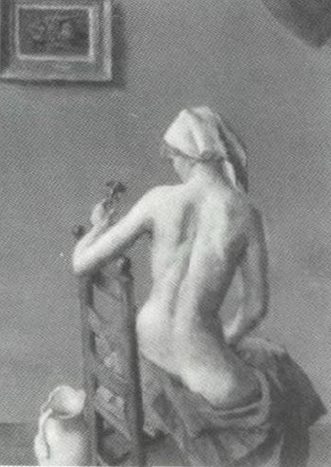 Seated nude by Robert Brackman