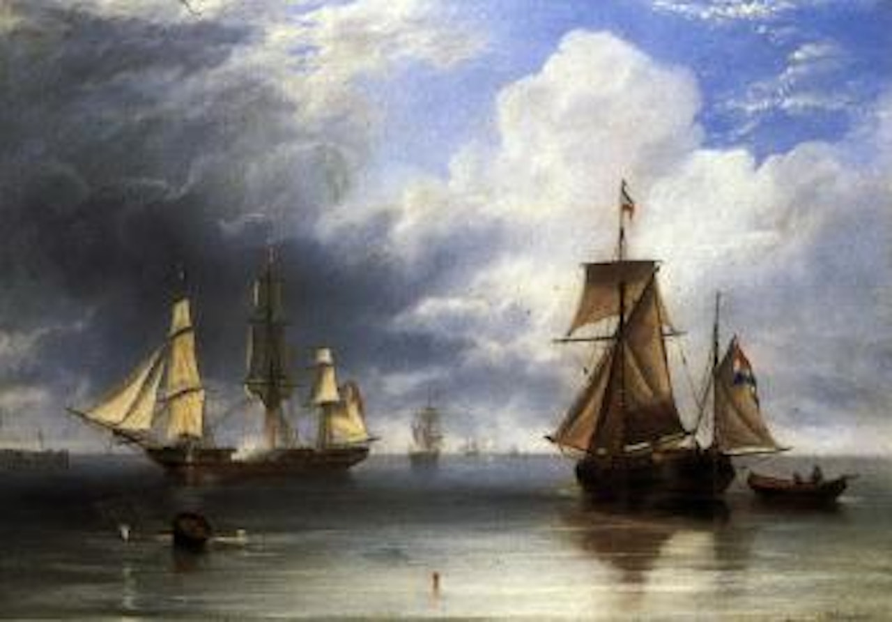 Firing a salute by John Wilson Carmichael