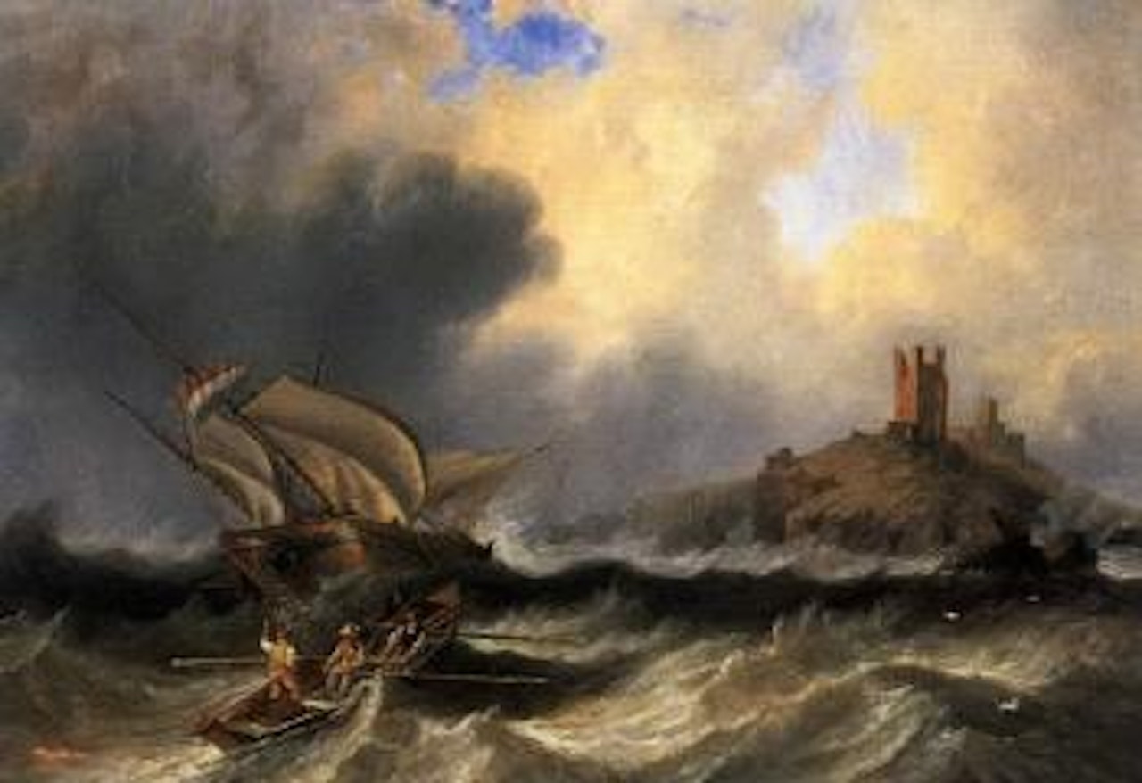 Dunstanborough Castle by John Wilson Carmichael