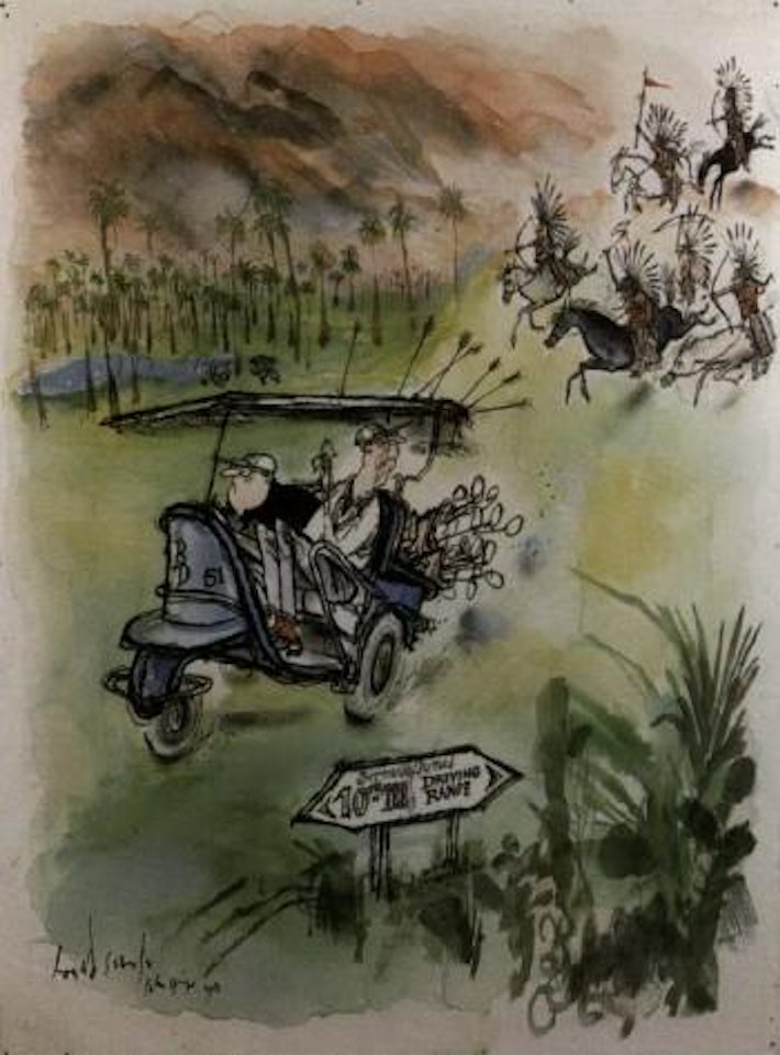 Bermuda Dunes Golf Course, Palm Springs by Ronald Searle