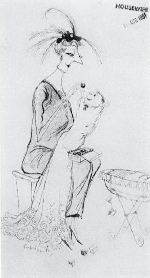 I long to be a Grandma. A baby by Ronald Searle