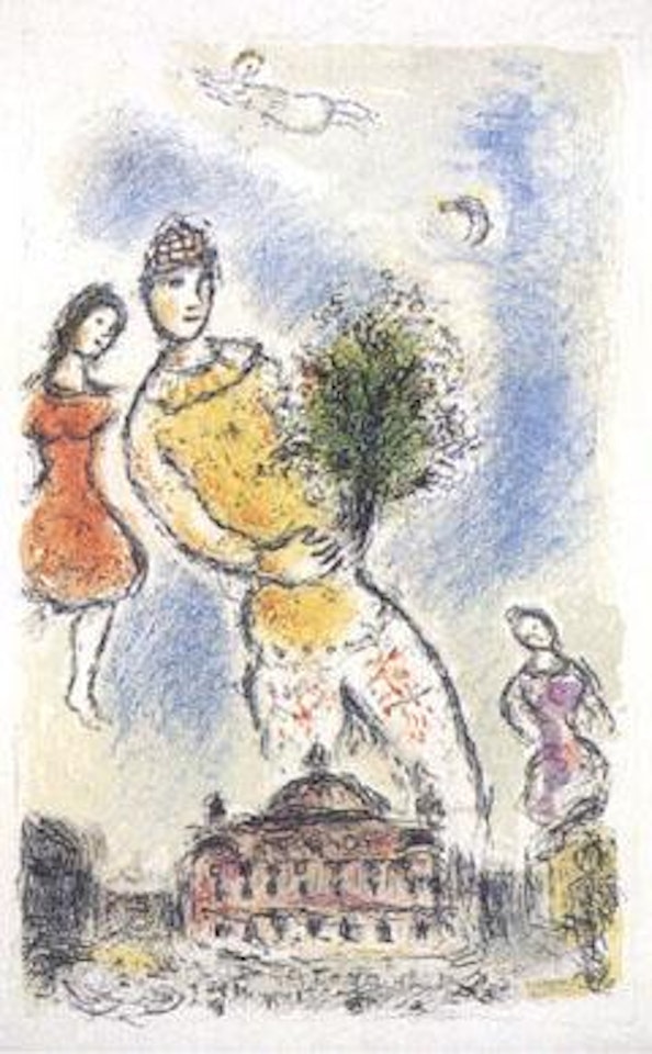 Dans le ciel de l'Opera by Marc Chagall