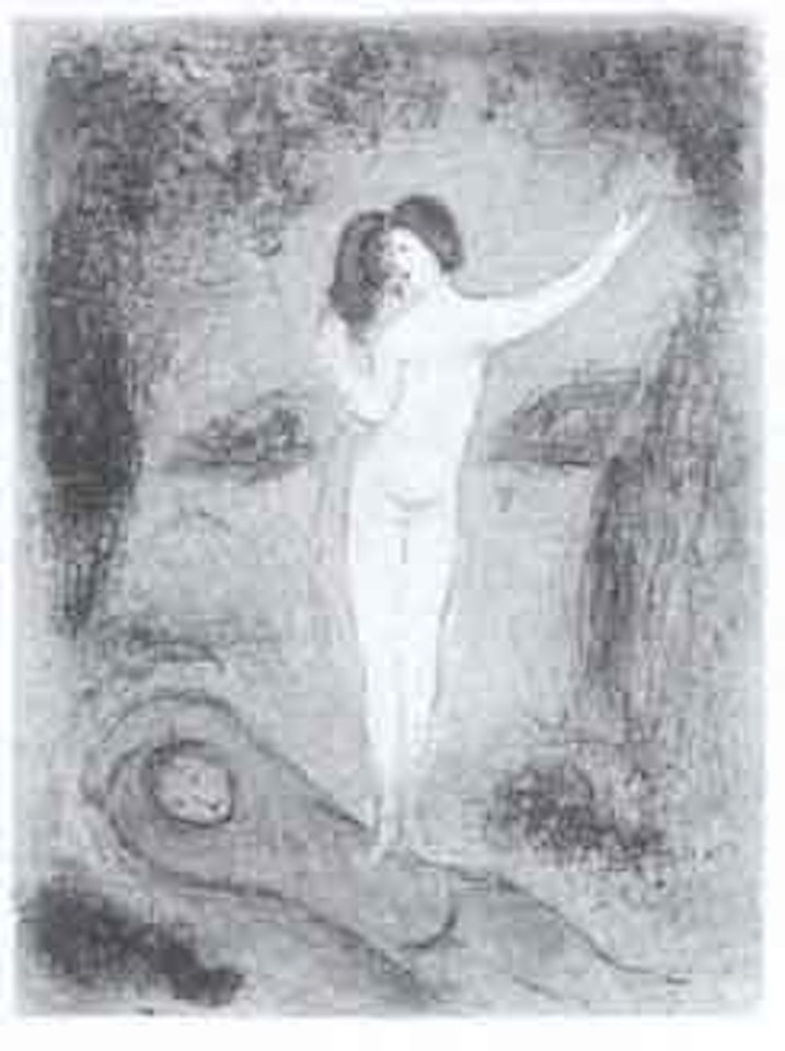 Daphnis and Chloe - Chloe's Kiss by Marc Chagall