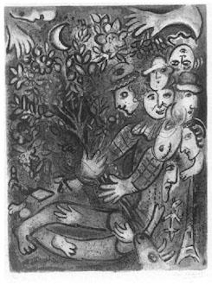 Harlequin's family by Marc Chagall