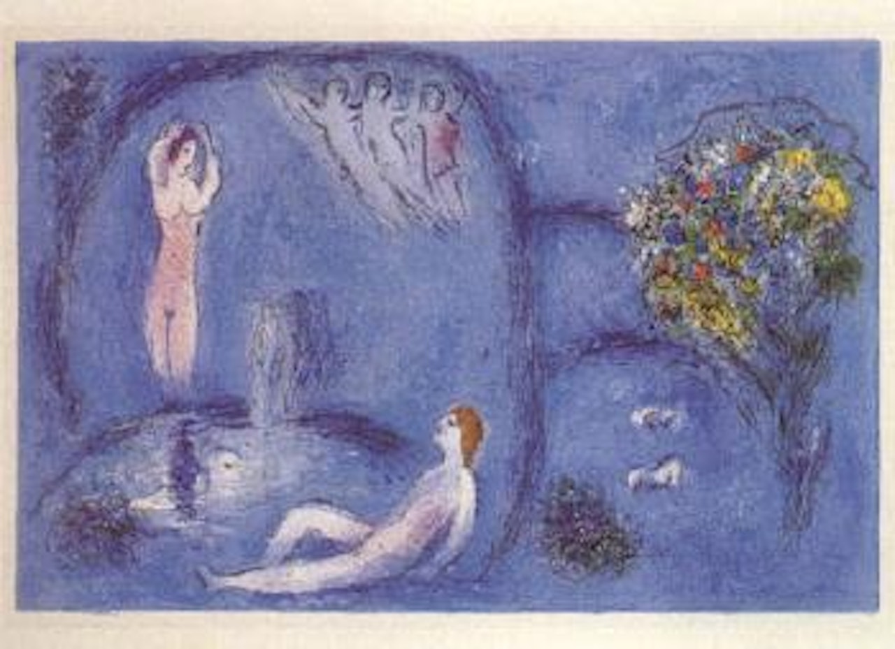 Daphnis and Chloe - The Nymph's Cave by Marc Chagall