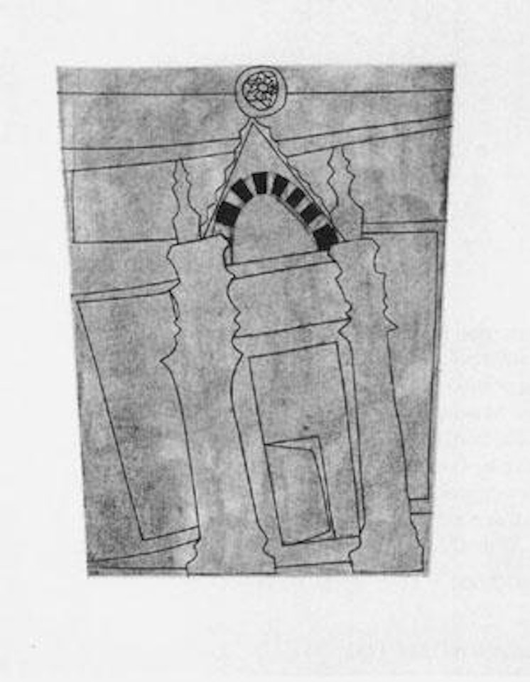 Tuscan church portico by Ben Nicholson, O.M.