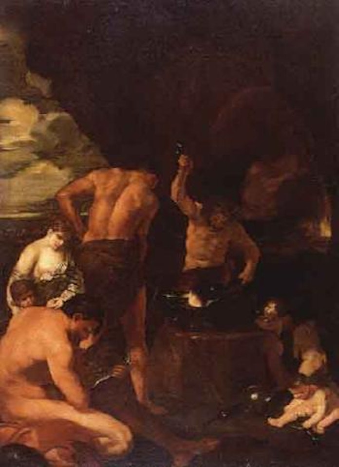 In Vulkan's forge by Italian School
