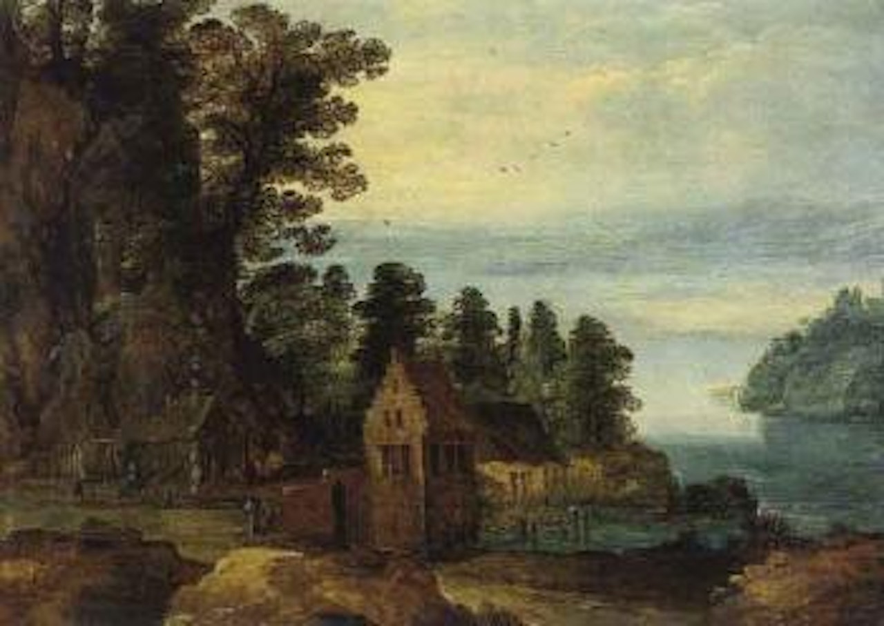 Mill at water by Joos de Momper the Younger