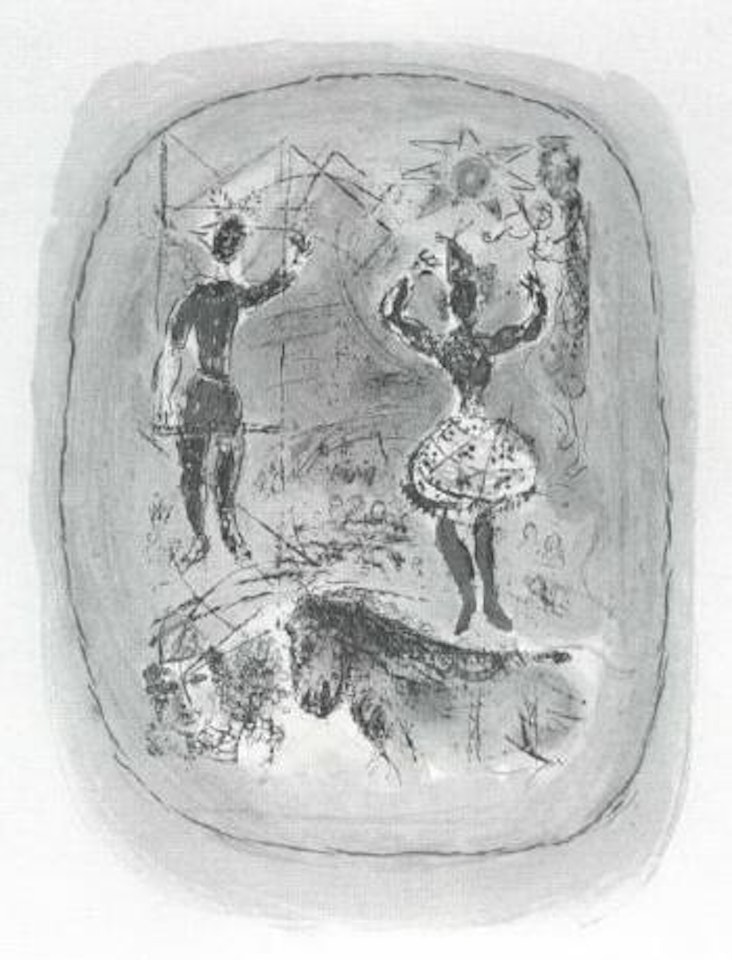 Le cirque a l'etoile by Marc Chagall