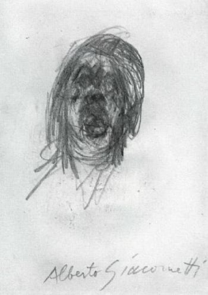 Portrait of Honore de Balzac by Alberto Giacometti