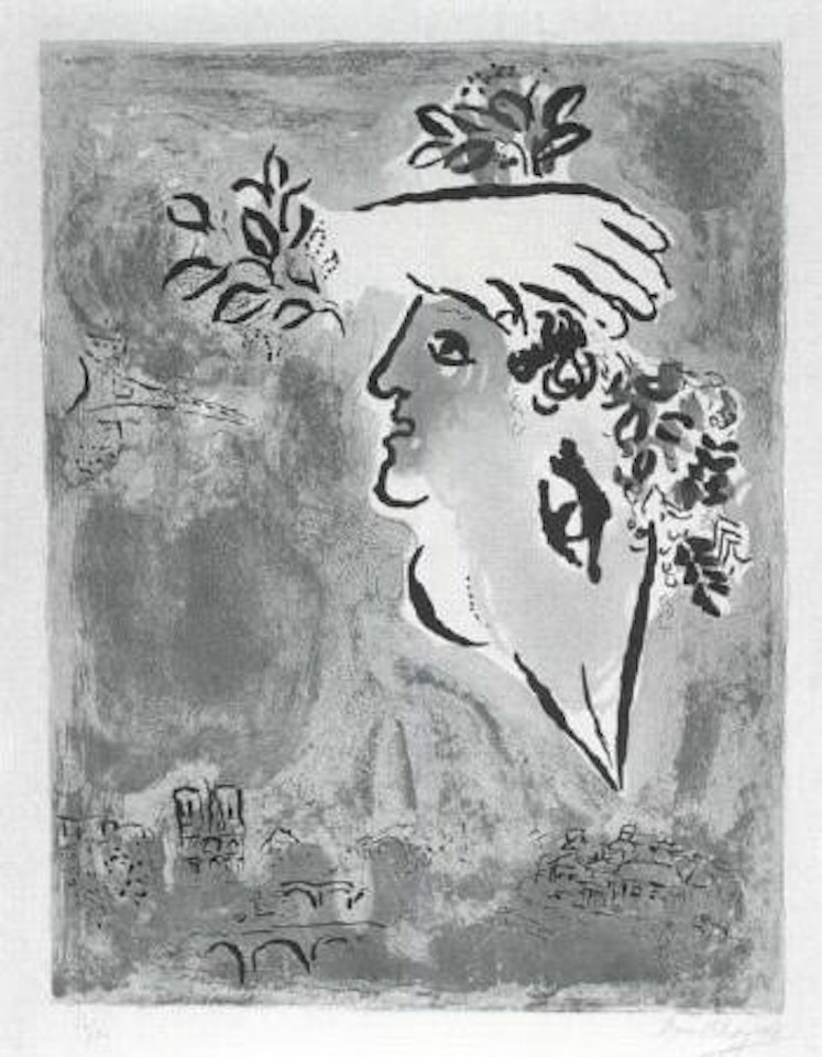 Le ciel bleu by Marc Chagall
