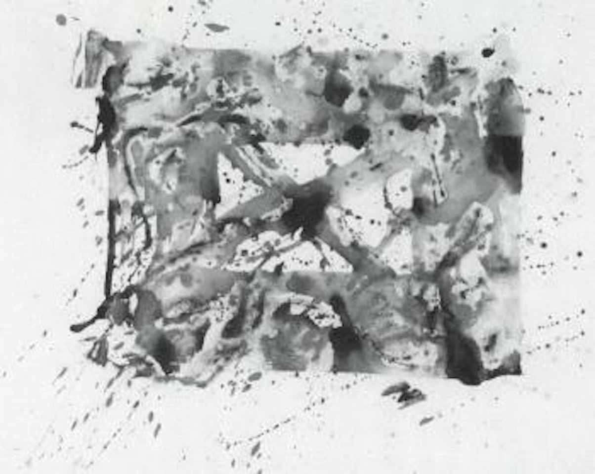 Blue cross by Sam Francis