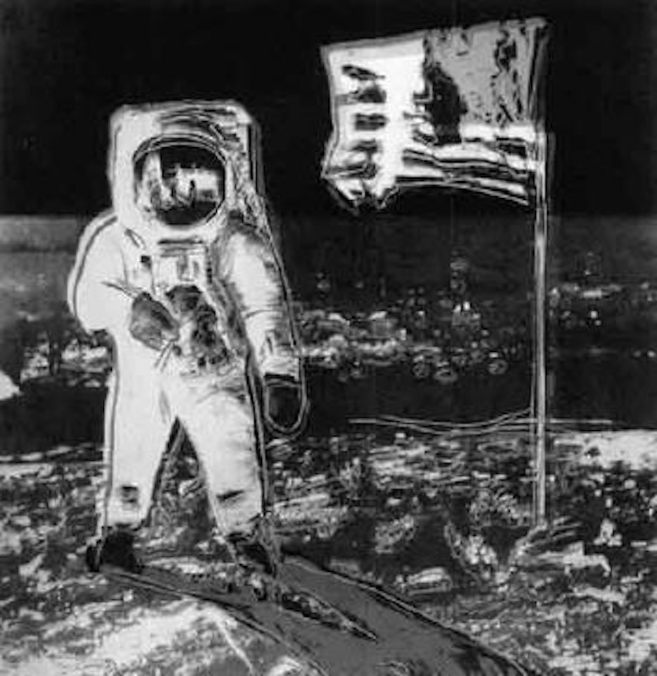 Walking on the moon by Andy Warhol