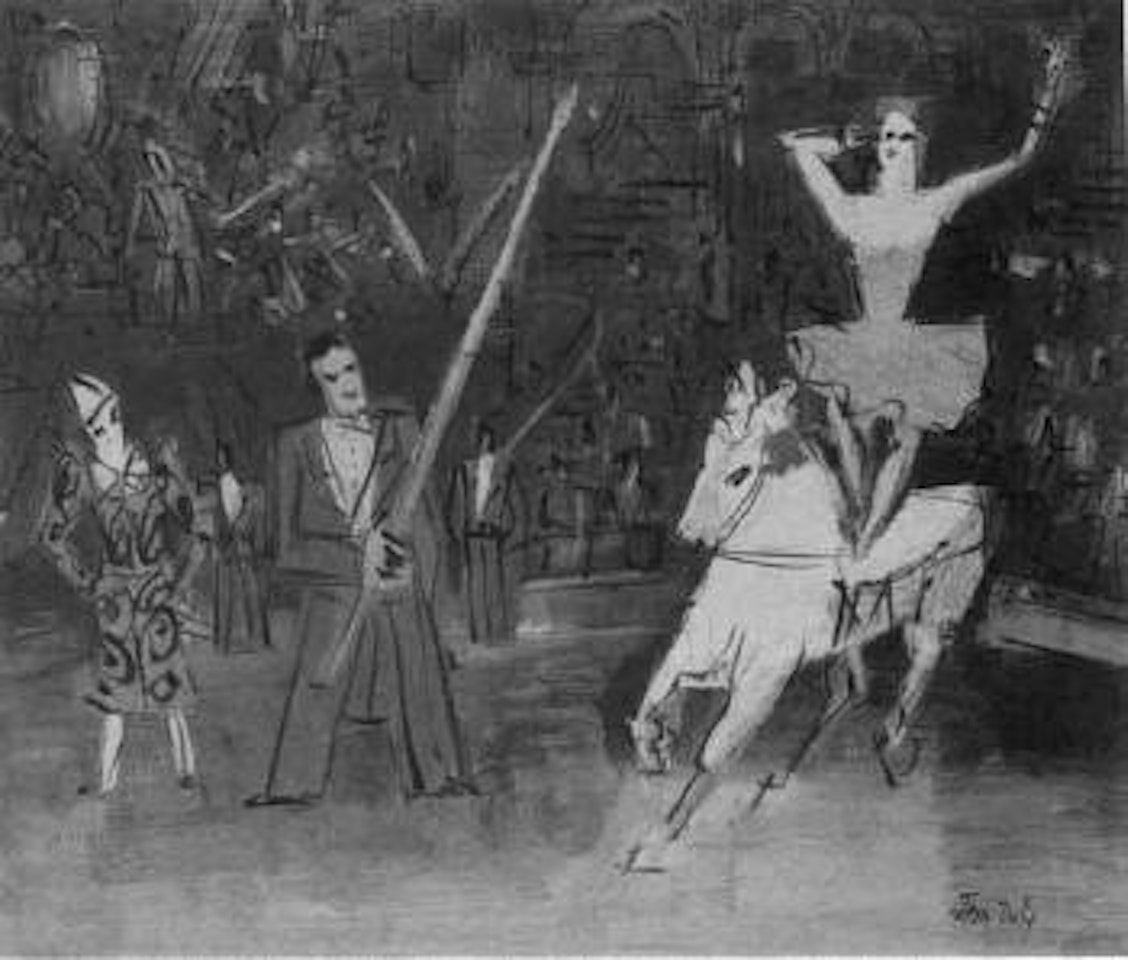 Cirque, ecuyere by Jean Dufy