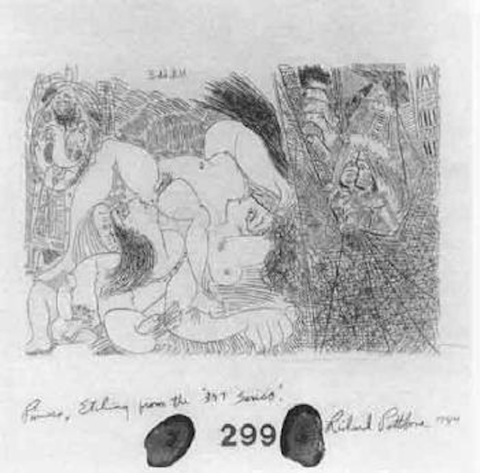 Picasso, etching from the '347 series' by Richard Pettibone