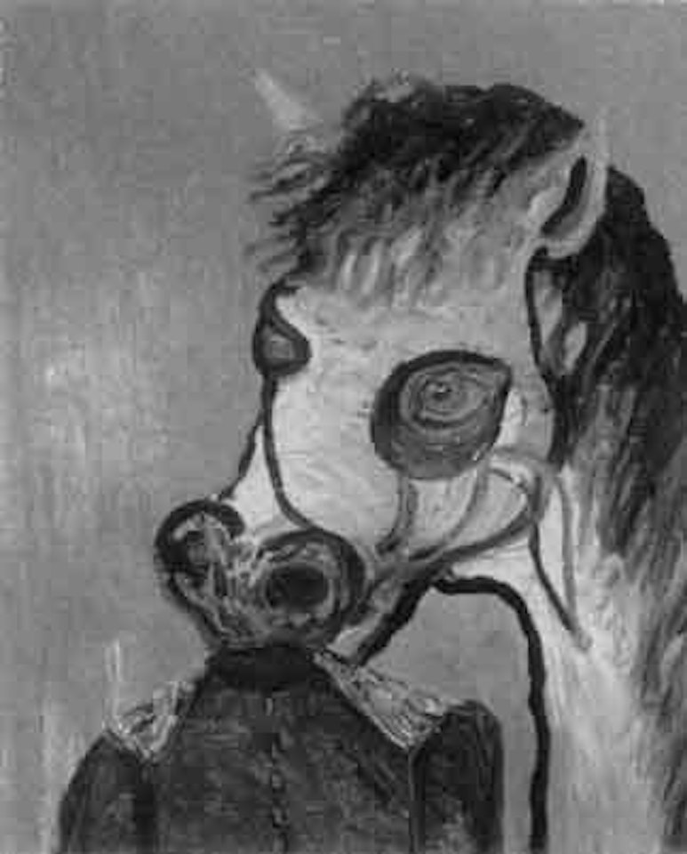 Don't let that horse eat that jacket by George Condo
