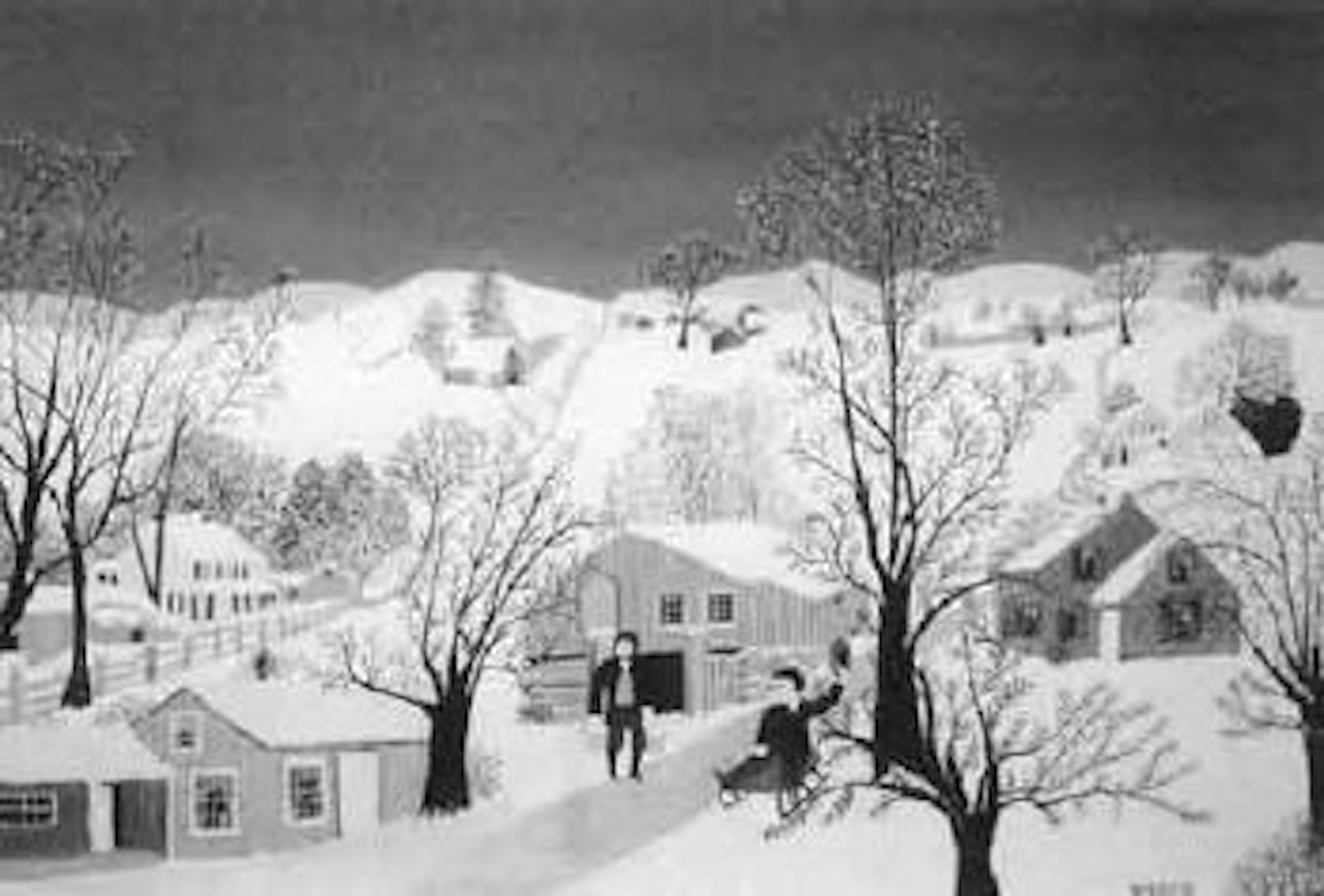 After the snow storm by Grandma Moses