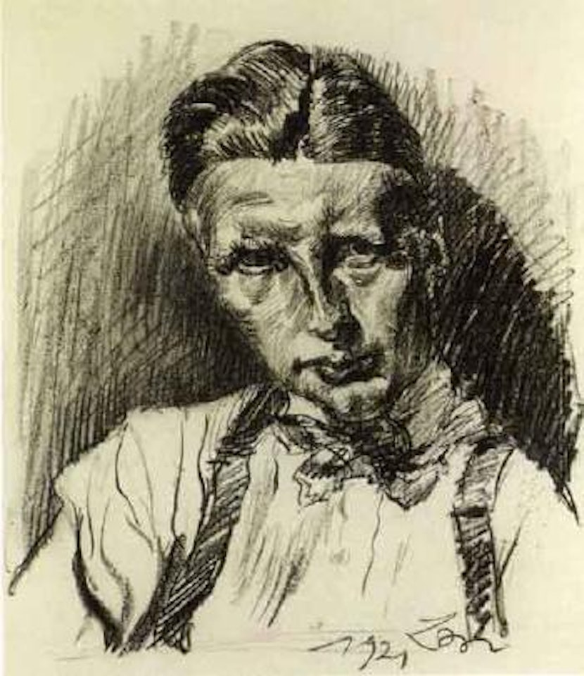 Portrait des Kunsthistorikers Leopold Reidemeister by Ludwig Meidner