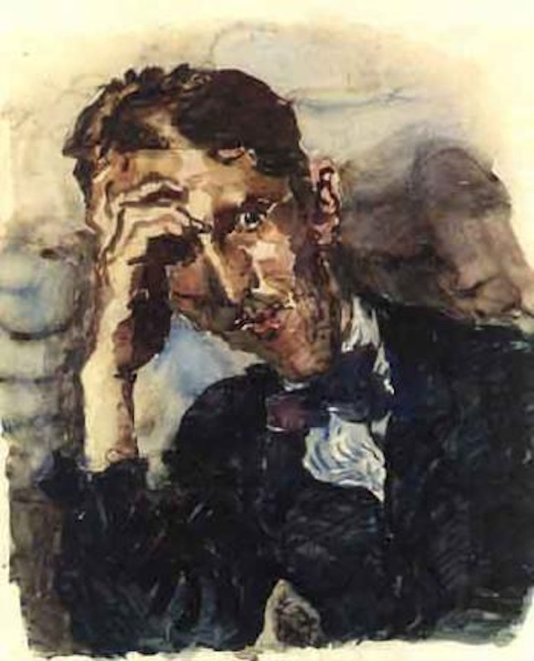 Bildnis Dr. Lobbe by Ludwig Meidner