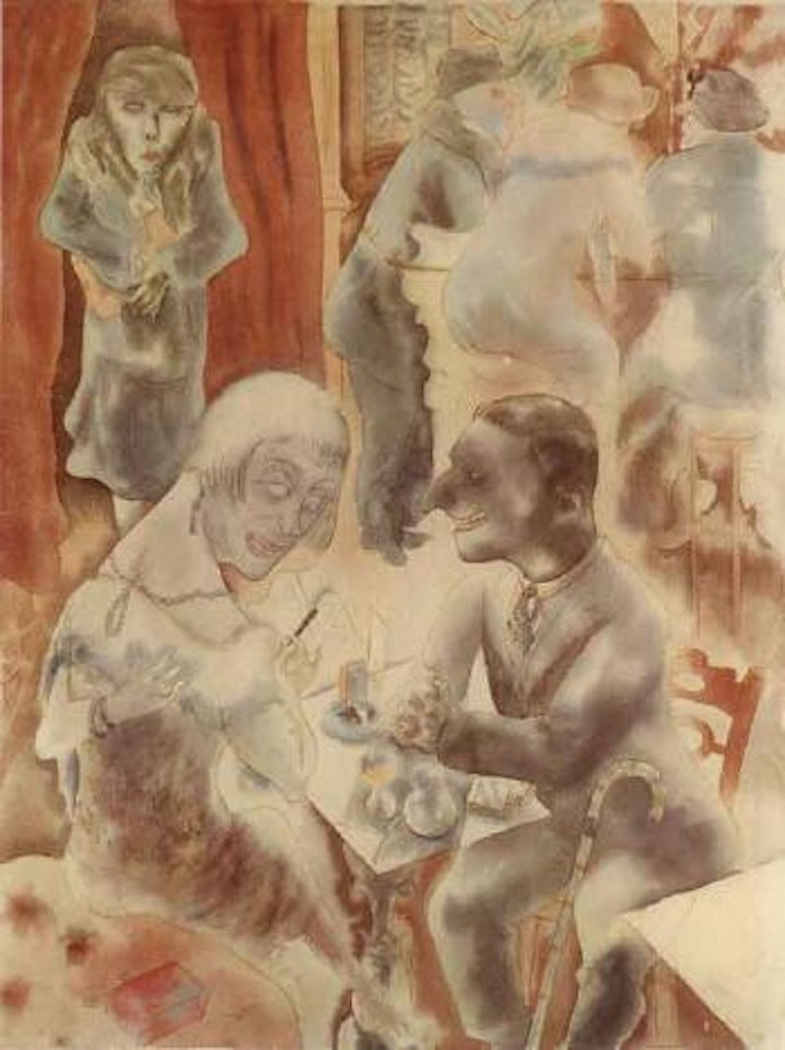 Plauderei by George Grosz
