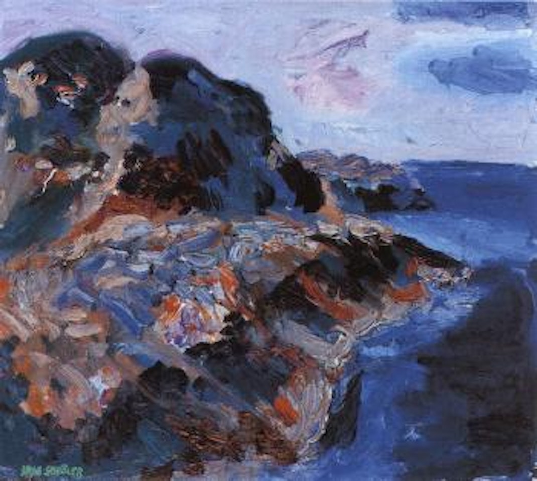 Stone slabs - rocky coastal landscape by Inge Schiöler