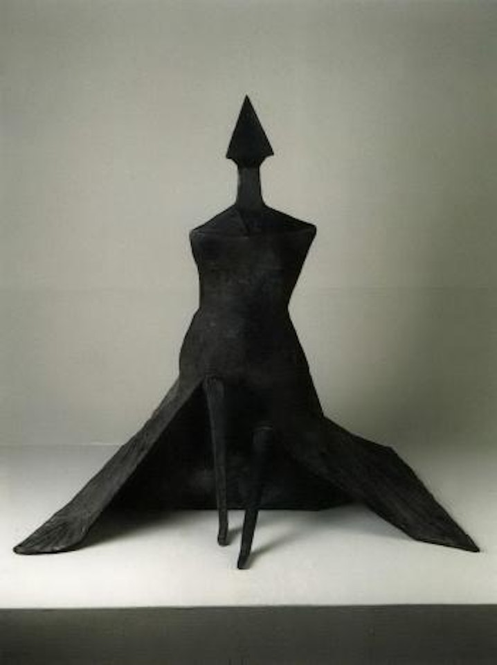 Sitting woman in robes IV by Lynn Chadwick