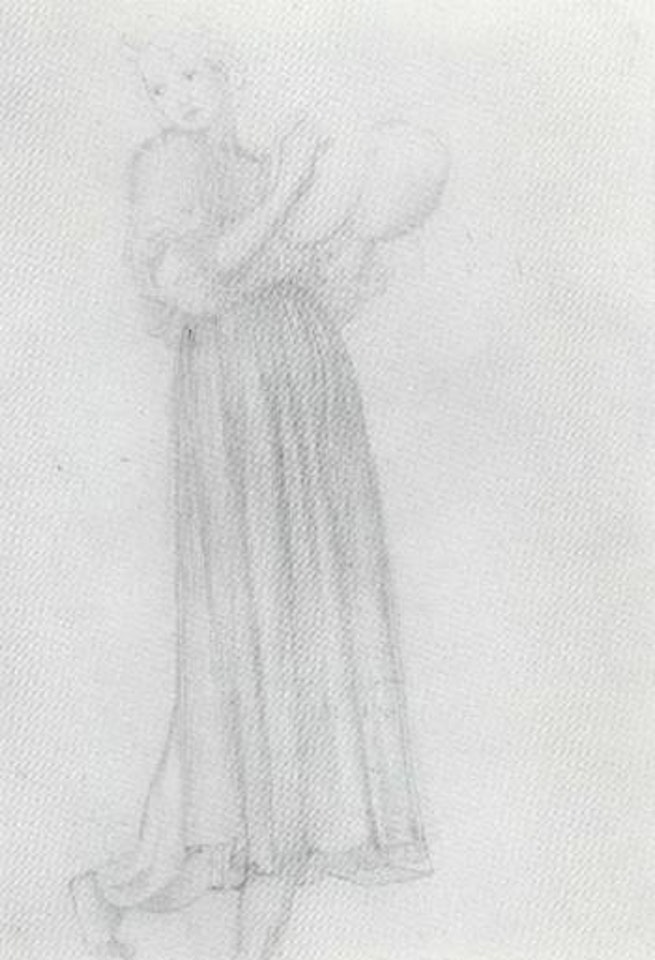Study for golden stairs by Edward Coley Burne-Jones