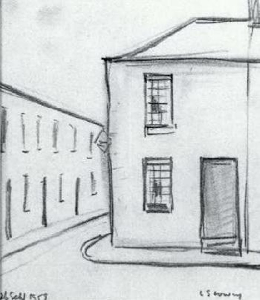 Empty street by Laurence Stephen Lowry