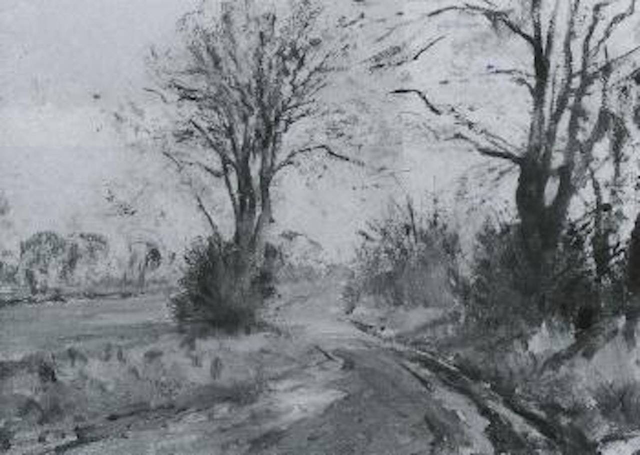 Norfolk lane by Edward Seago